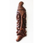 leaf wooden african tribal mask